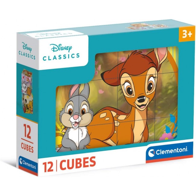 Clementoni Disney Сложувалка 12 Коцки "Disney Classic" 3г+