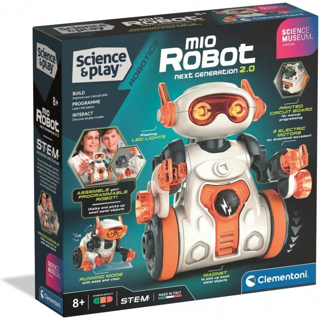 Clementoni Science and Play "Mio Robot  2.0 - Мојот Робот" (8+год.)