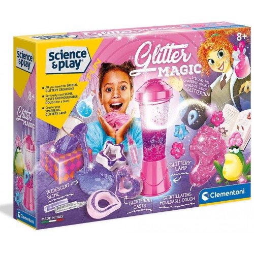 Clementoni Science & Play Лабараторија за Светки "Glitter Lab"(8+год.)