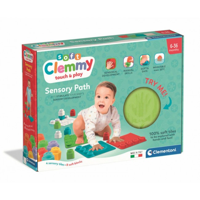 Clementoni Baby Меки Сензорни Подлоги со Меки Коцки (6-36м.)